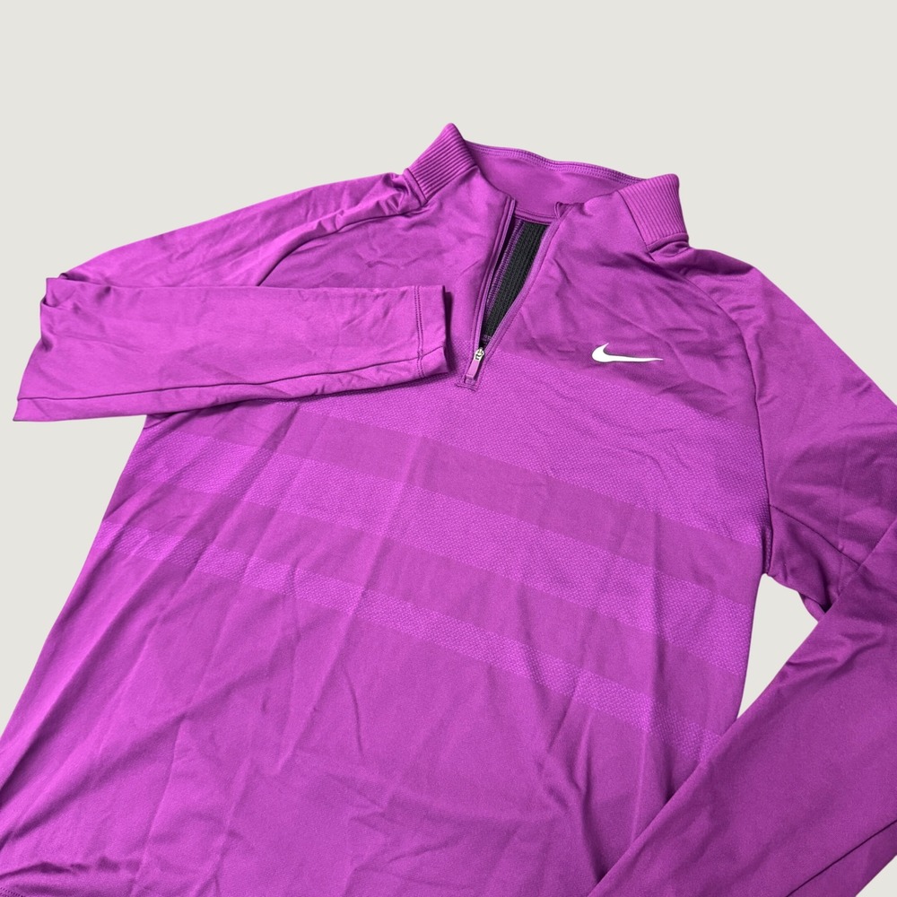 Nike Dri-FIT Mens Purple Quarter Zip Training Top BV0390-502 Medium